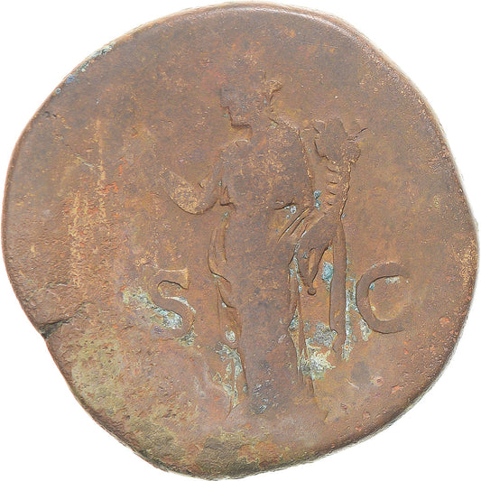 Mince,
Hadrián,
Sestertius