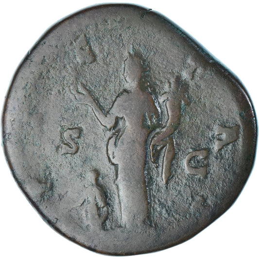 Mince,
Faustina I,
Sestertius