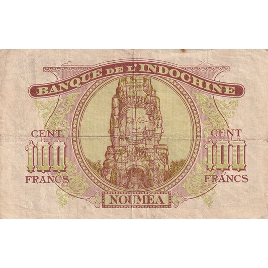 Bankovka,
Nová Kaledonie,
100 franků