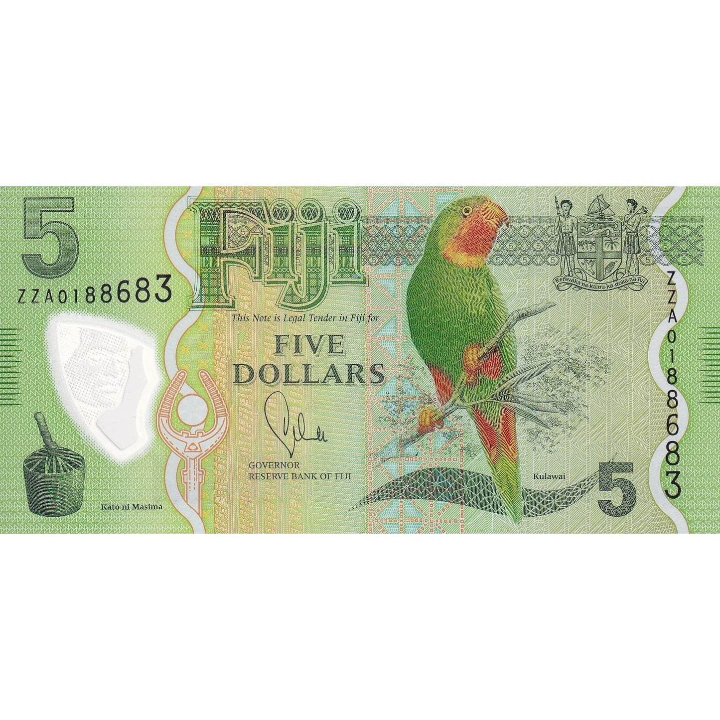 Bankovka,
Fidži,
5 dolarů