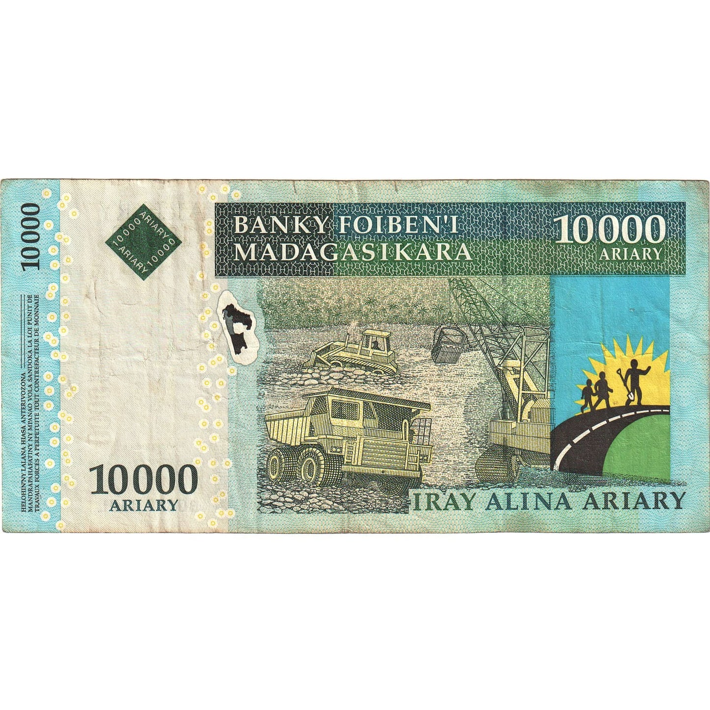 Bankovka,
Madagaskar,
10