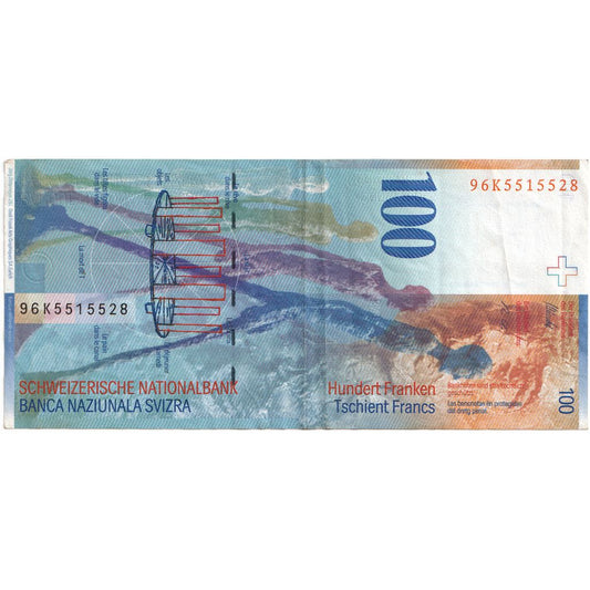 Švýcarsko,
100 Frankenů,
EF(40-45)