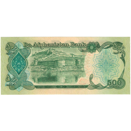 Bankovka,
Afghánistán,
500 Afghánců