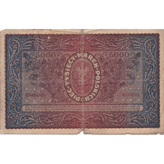 Polsko,
5000 Marek,
1920