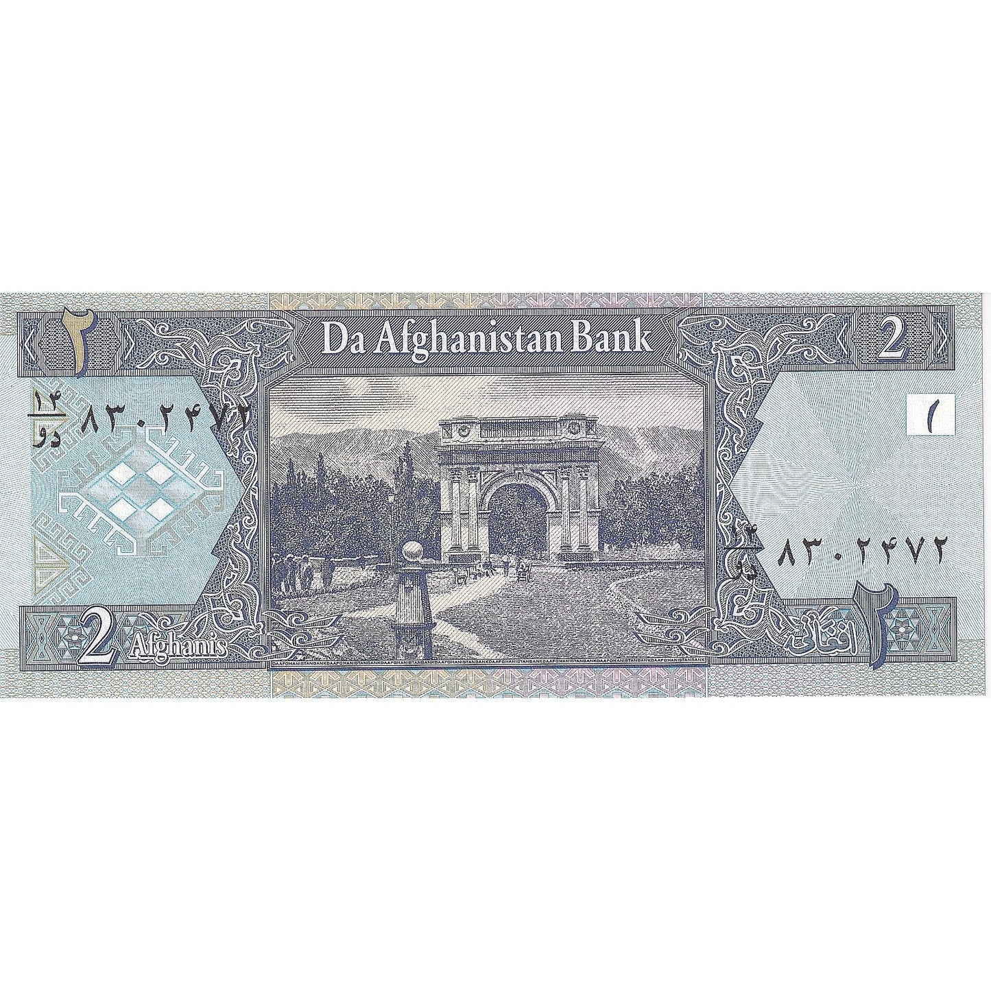 Afghánistán,
2 Afghánci,
2002