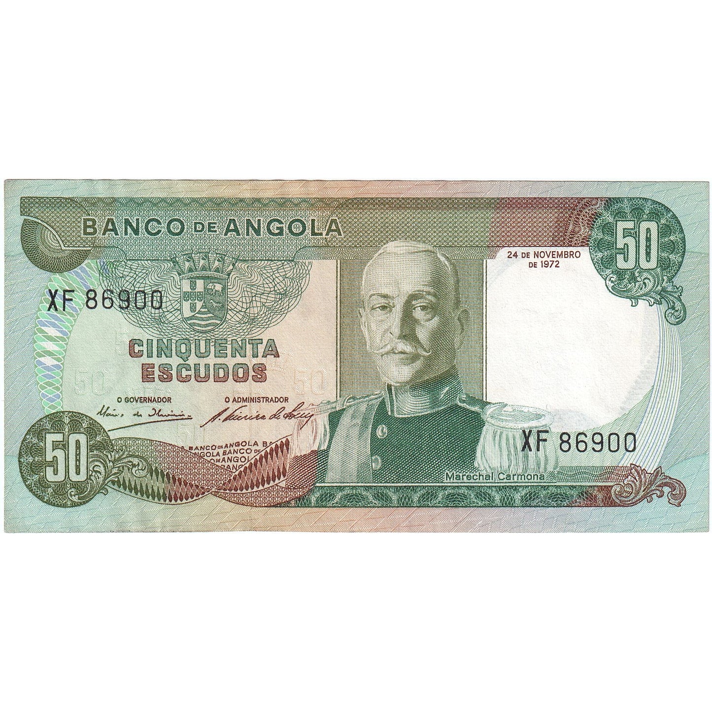 Angola,
50 eskud,
1972-11-24