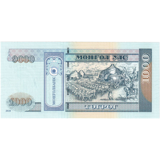 Mongolsko,
1000 Tugrik,
2020