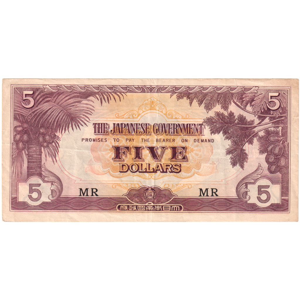 MALAJSKO,
5 dolarů,
1942