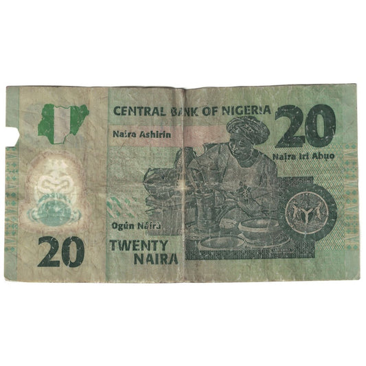 Bankovka,
Nigérie,
20 Naira