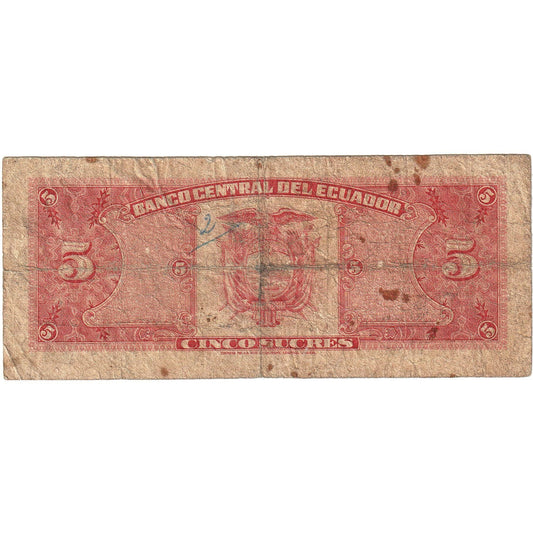 Ekvádor,
5 Sucres,
1980