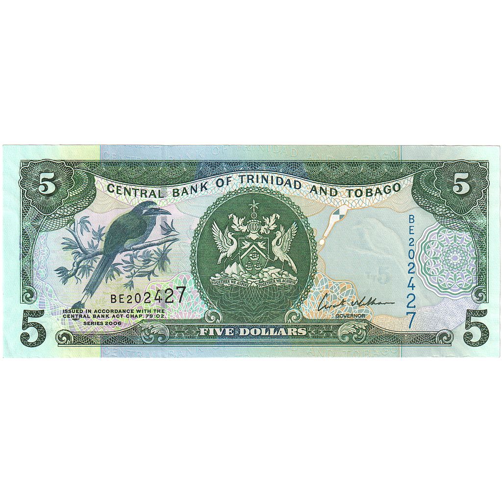 Trinidad a Tobago,
5 dolarů,
2006