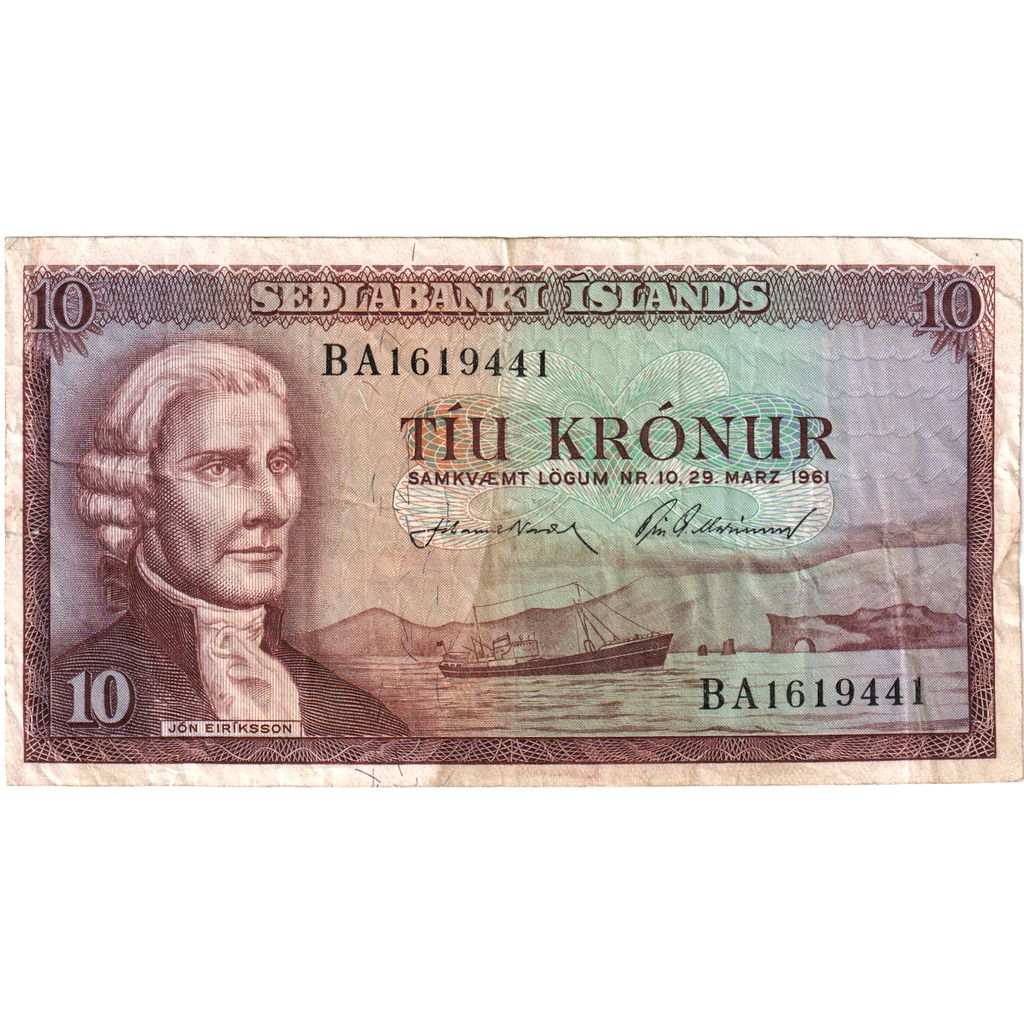 Island,
10 korun,
1961-03-29