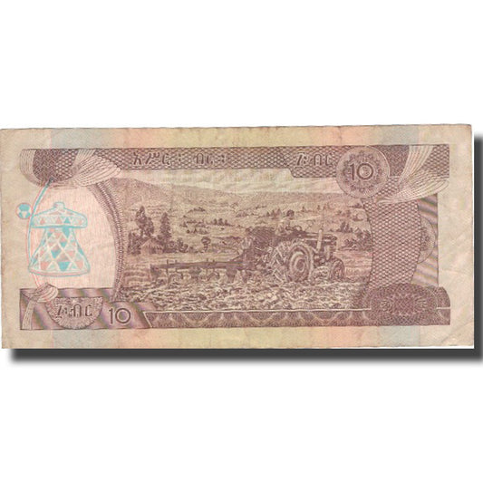 Bankovka,
Etiopie,
10 Birr