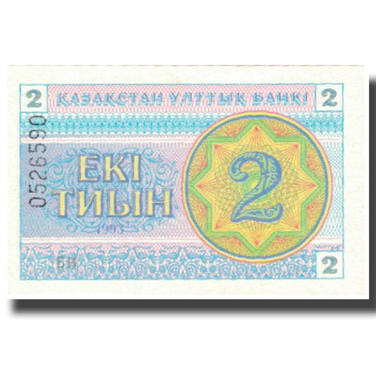 Bankovka,
Kazachstán,
2 Tyin