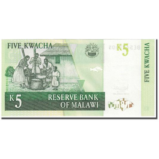 Bankovka,
malawi,
5 Kwacha