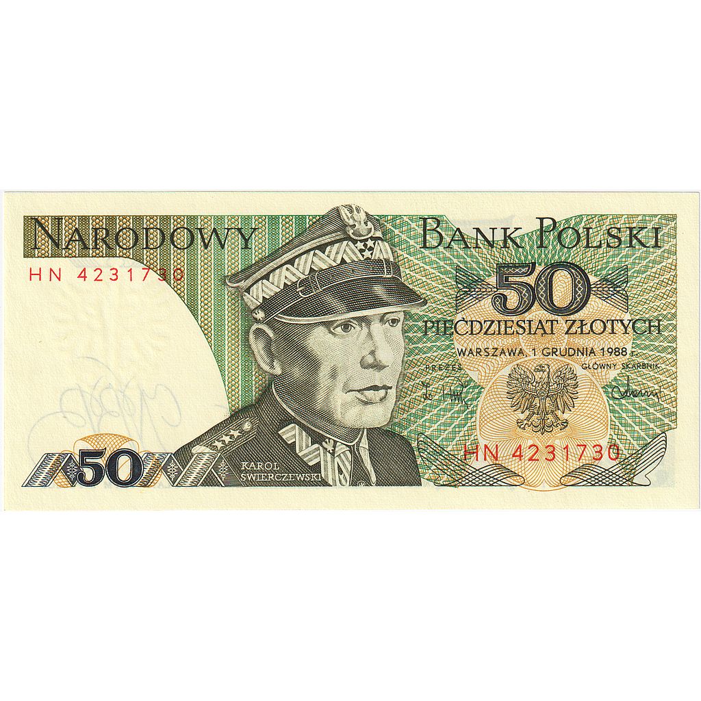 Bankovka,
Polsko,
50 zlotých