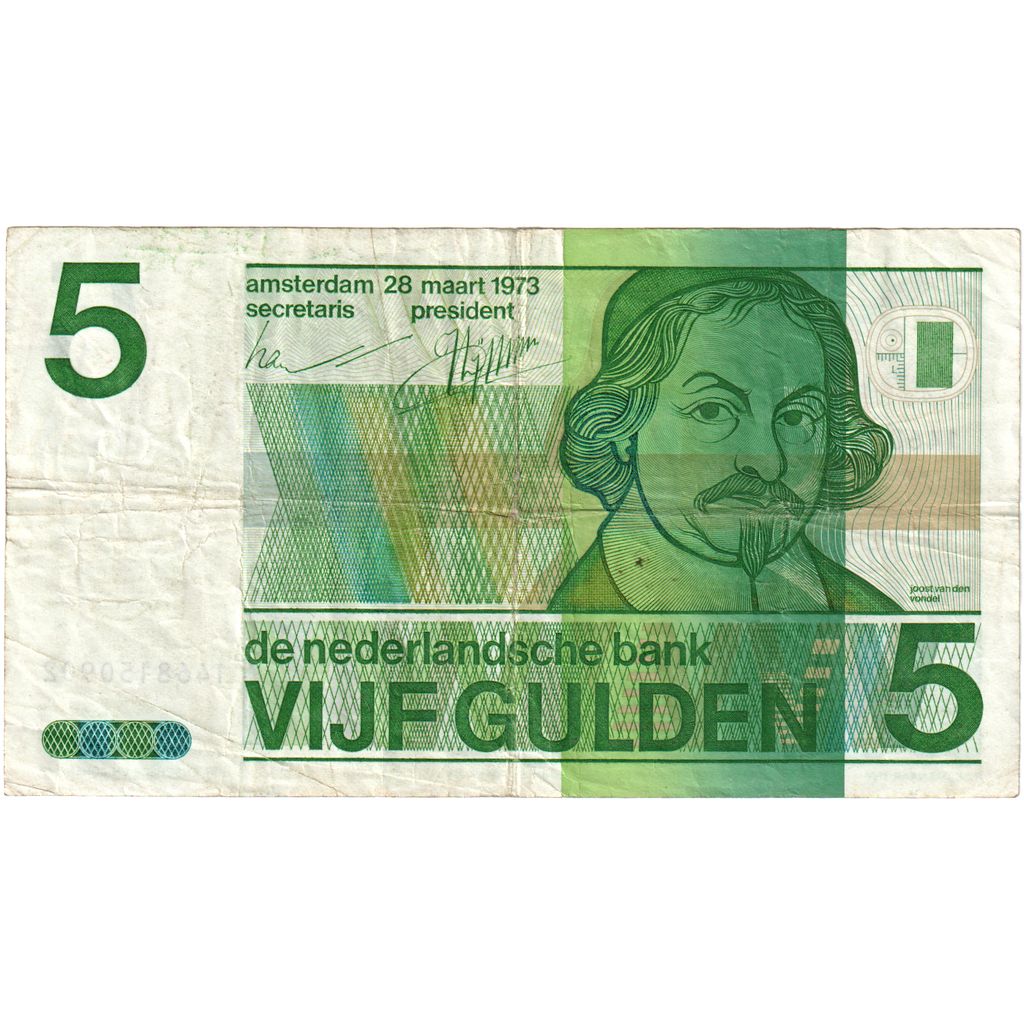 Nizozemí,
5 zlatých,
1973
