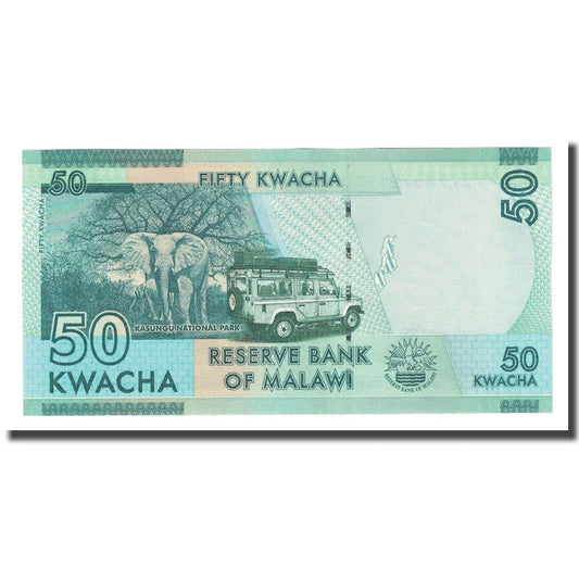 Bankovka,
malawi,
50 Kwacha