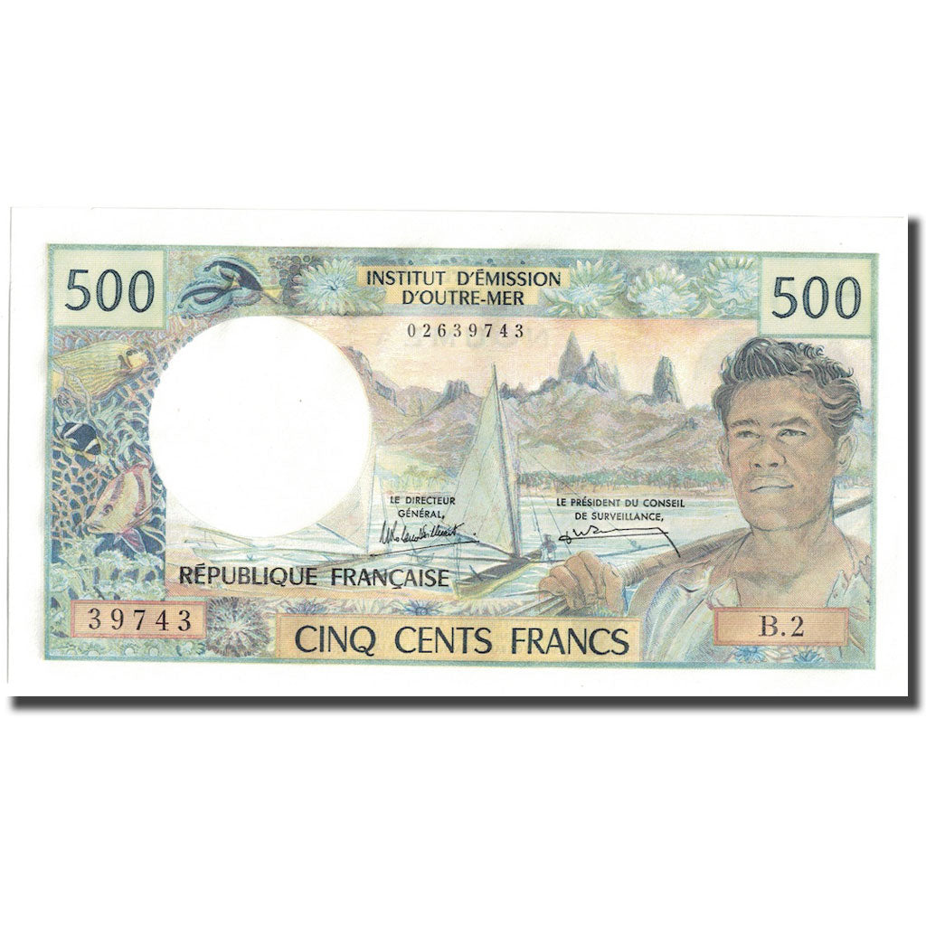 Bankovka,
Nová Kaledonie,
500 franků