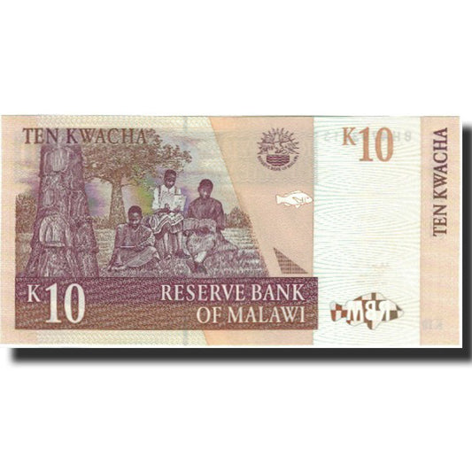 Bankovka,
malawi,
10 Kwacha