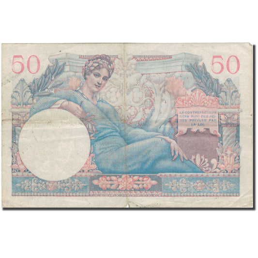 Bankovka,
Francie,
50 franků