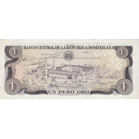 Bankovka,
Dominikánská republika,
1 peso Oro