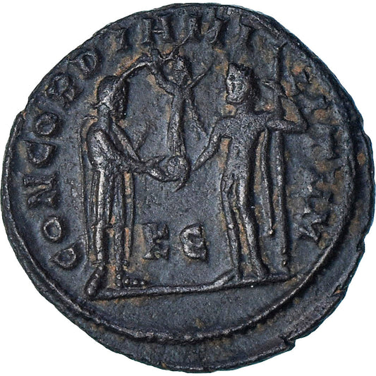 Maximianus, 
  
  Æ radiační zlomek, 
  
  295-299