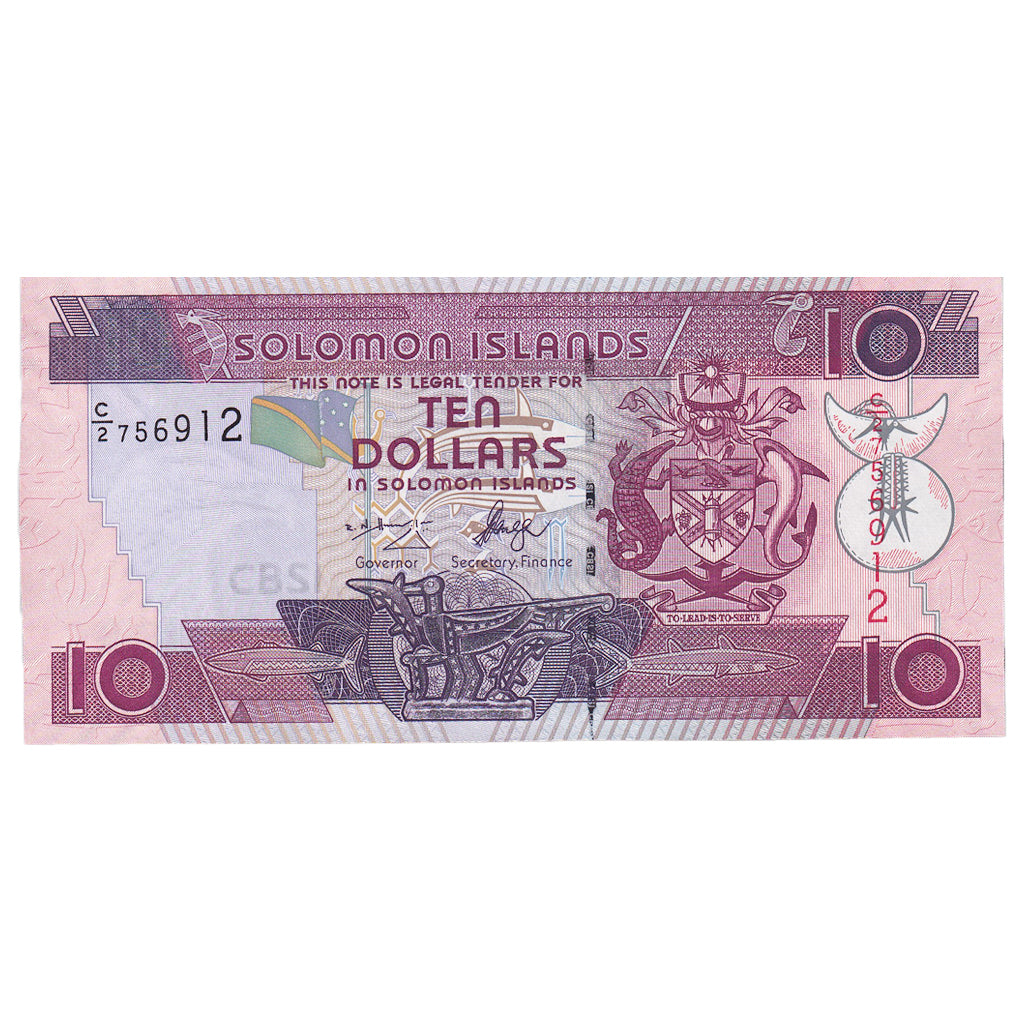 Bankovka, 
  
  Šalamounovy ostrovy, 
  
  10 dolarů