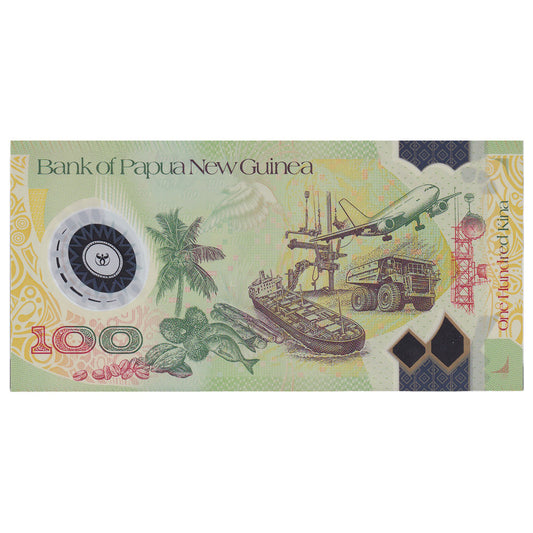 Bankovka, 
  
  Papua Nová Guinea, 
  
  100 Kč