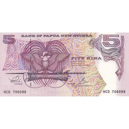 Bankovka, 
  
  Papua Nová Guinea, 
  
  5 Čína