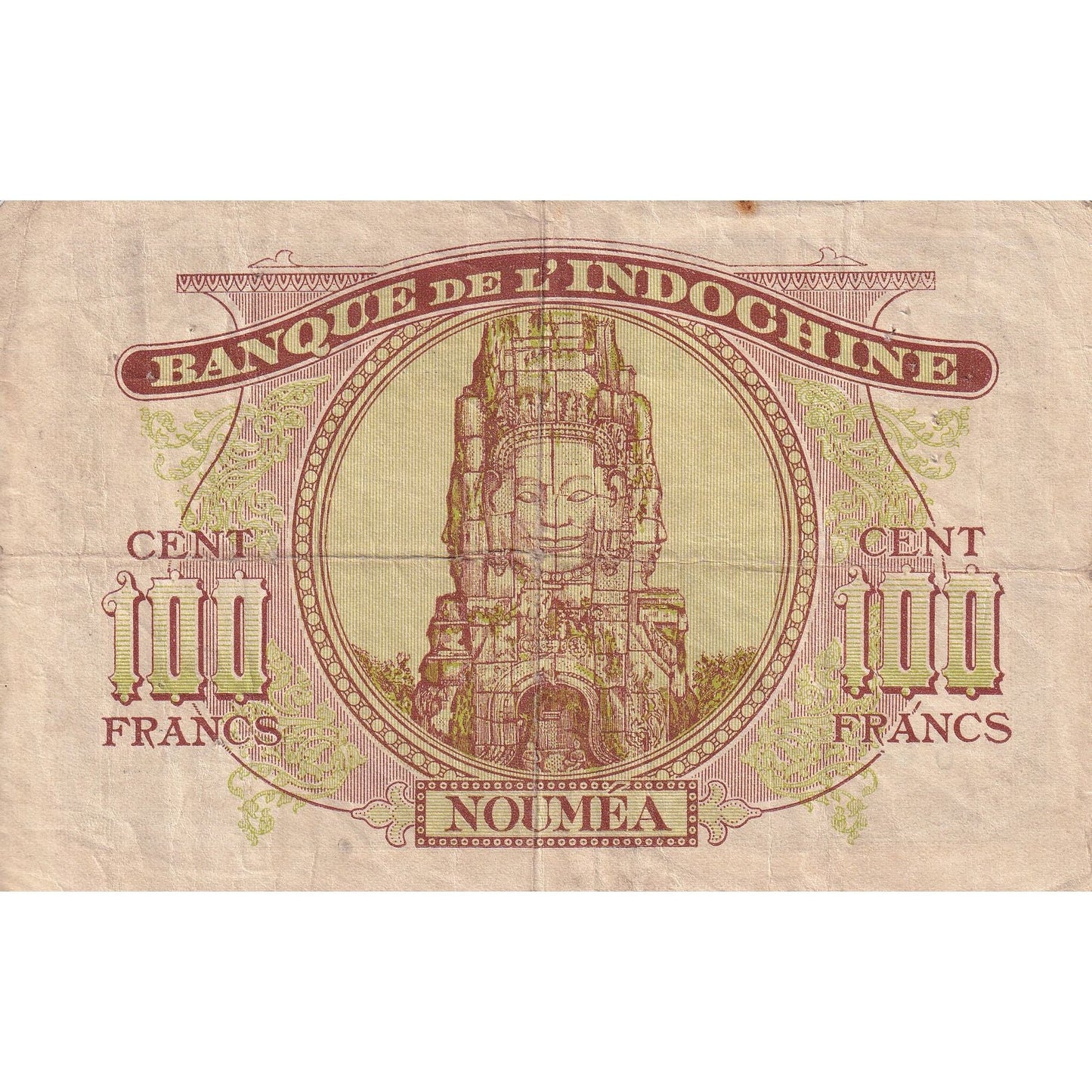 Bankovka, 
  
  Nová Kaledonie, 
  
  100 franků