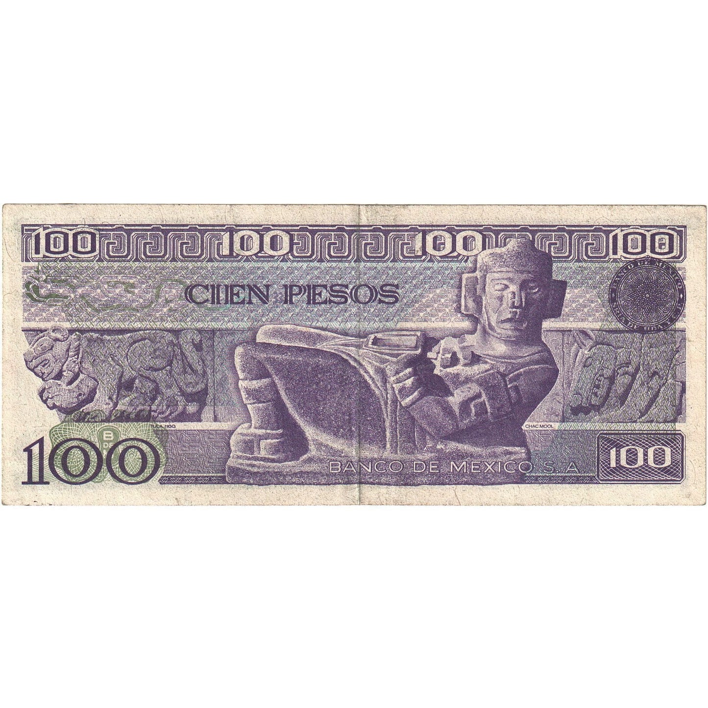 Bankovka, 
  
  Mexiko, 
  
  100 pesos