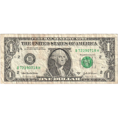 Spojené státy, 
  
  1 dolar, 
  
  2003