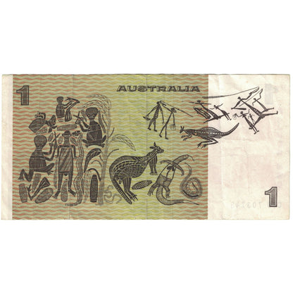 Bankovka, 
  
  Austrálie, 
  
  1 dolar