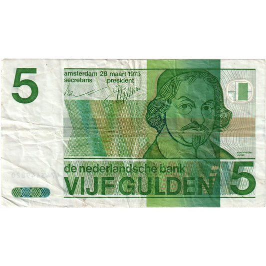 Bankovka, 
  
  Nizozemí, 
  
  5 zlatých