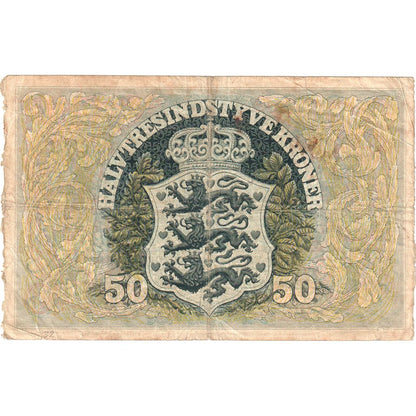 Dánsko, 
  
  50 korun, 
  
  1941
