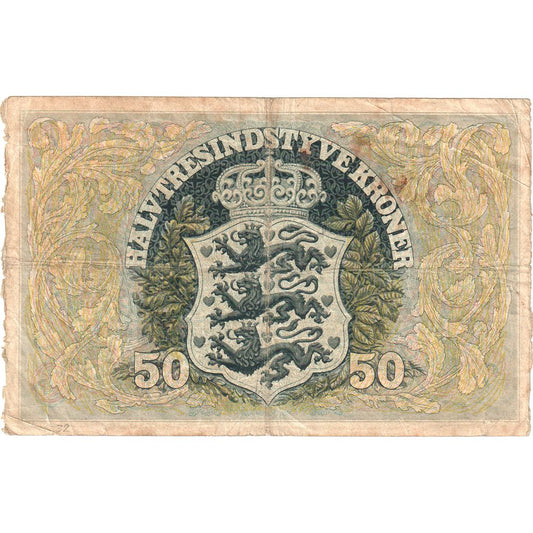 Dánsko, 
  
  50 korun, 
  
  1941