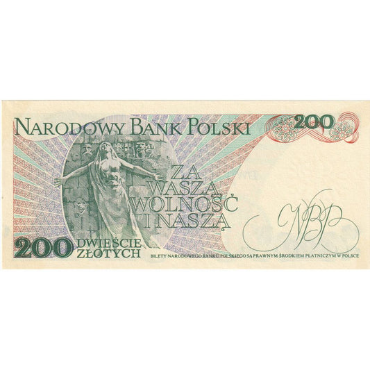 Polsko, 
  
  200 zlotých, 
  
  12.12.1988