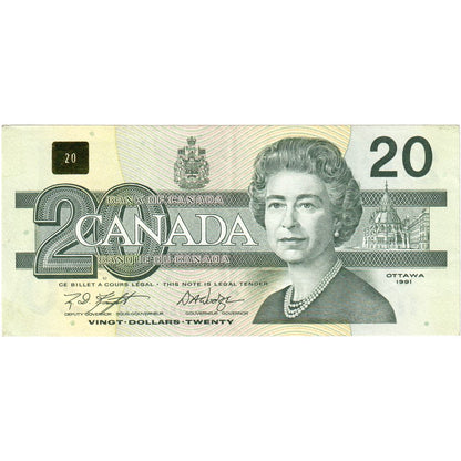 Kanada, 
  
  20 dolarů, 
  
  EF(40-45)