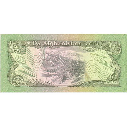 Afghánistán, 
  
  10 Afghánců, 
  
  UNC(65–70)
