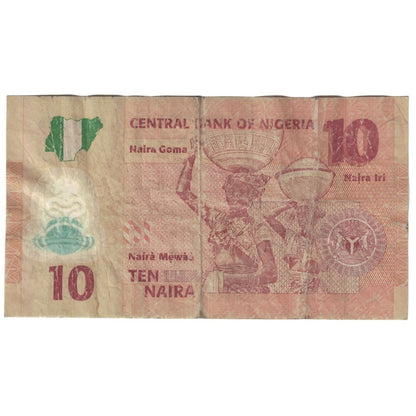 Bankovka, 
  
  Nigérie, 
  
  10 Naira
