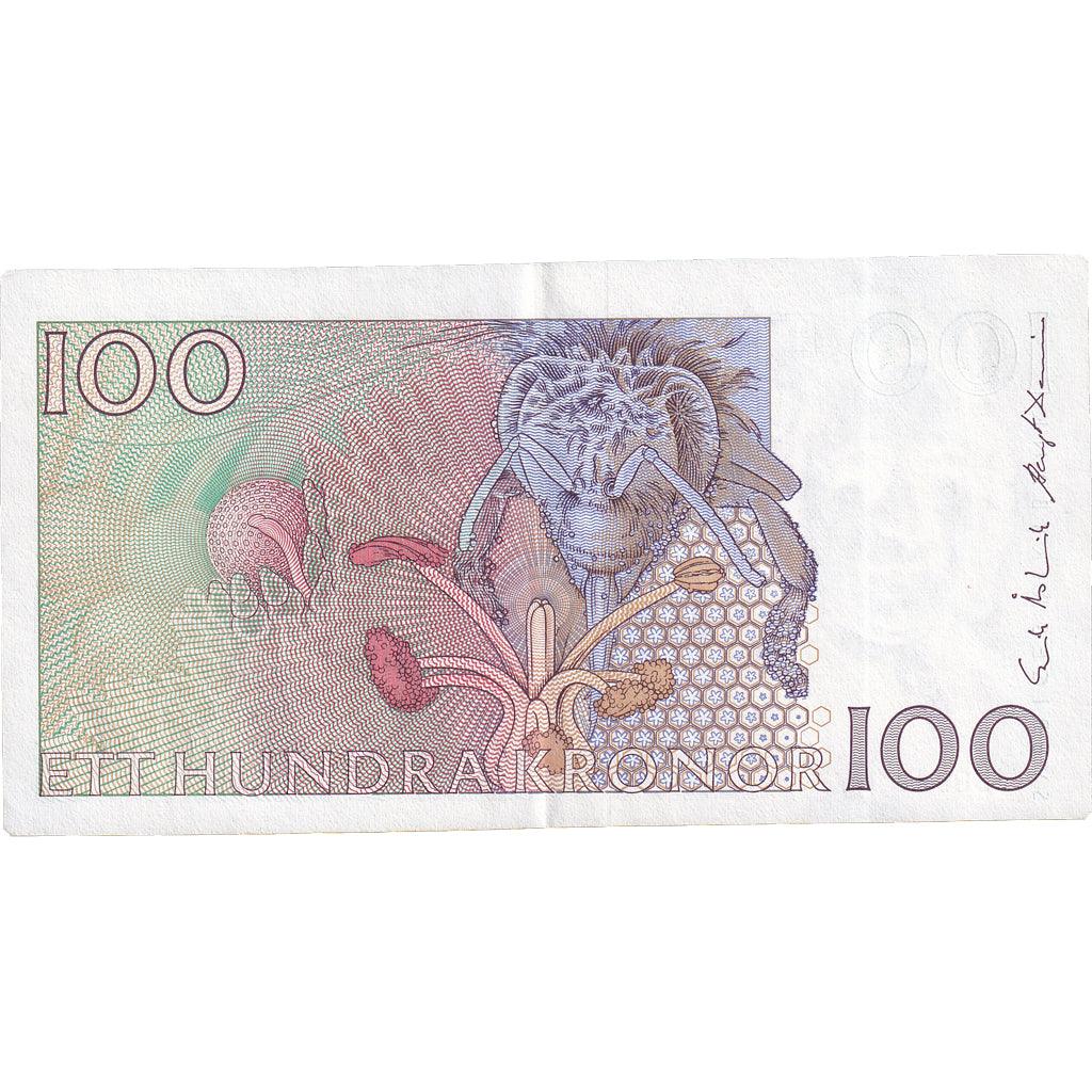 Bankovka, 
  
  Švédsko, 
  
  100 korun