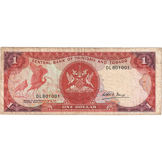 Trinidad a Tobago, 
  
  1 dolar, 
  
  Nedatováno (1985)