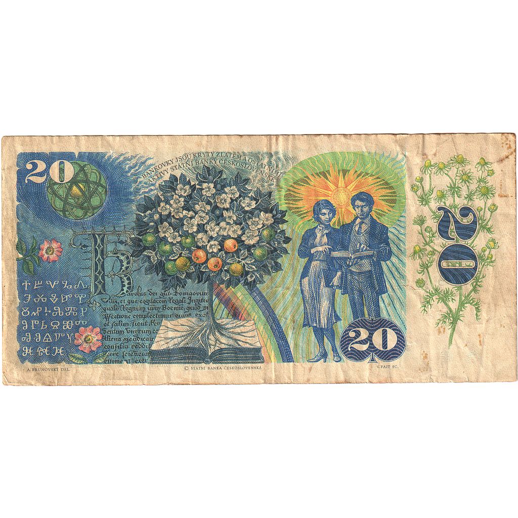 Československo, 
  
  20 korun, 
  
  1988