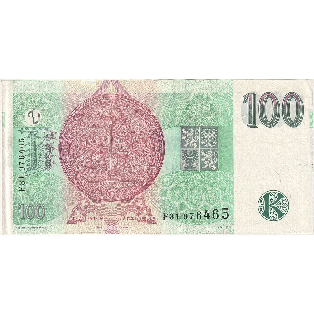 Česká republika, 
  
  100 korun, 
  
  1997