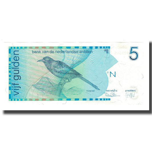 Bankovka, 
  
  Nizozemské Antily, 
  
  5 zlatých