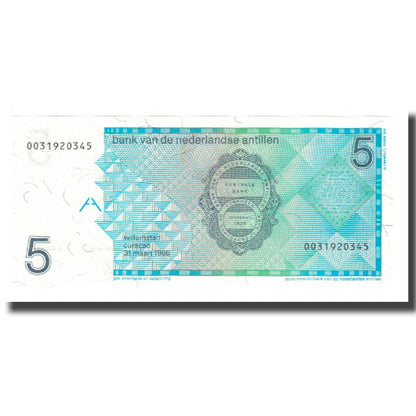 Bankovka, 
  
  Nizozemské Antily, 
  
  5 zlatých