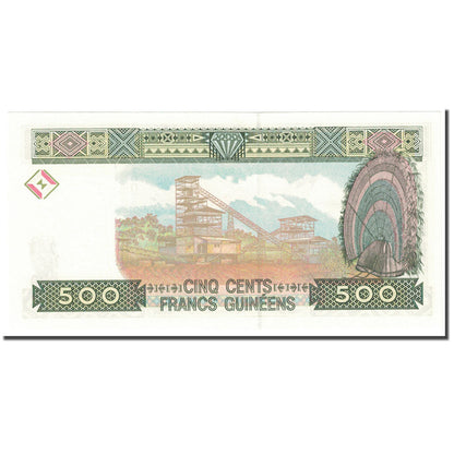 Bankovka, 
  
  Guinea, 
  
  500 franků