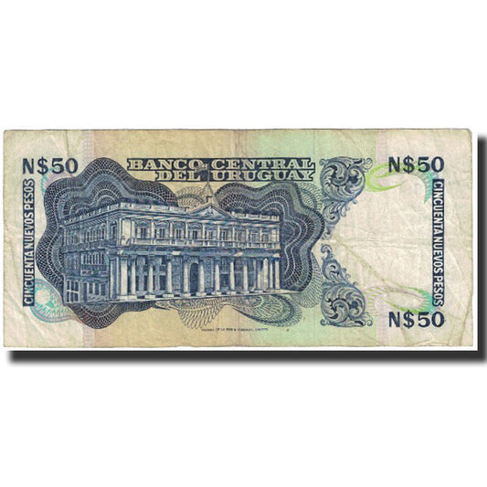 Bankovka, 
  
  Uruguay, 
  
  50 nových pesos