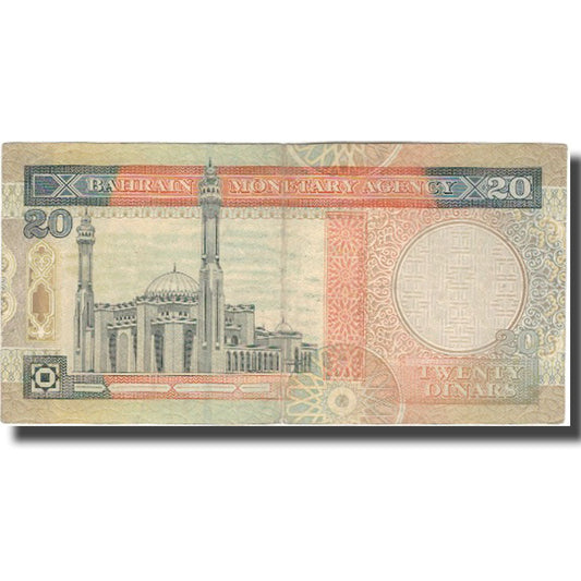 Bankovka, 
  
  Bahrajn, 
  
  20 dinárů